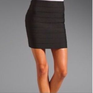 Pleasure Doing Business Black Bandage Mini Skirt